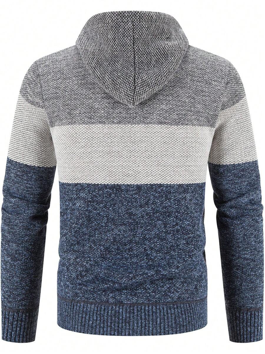 Lars™ | Herrecardigan Med Hætte Og Termofor