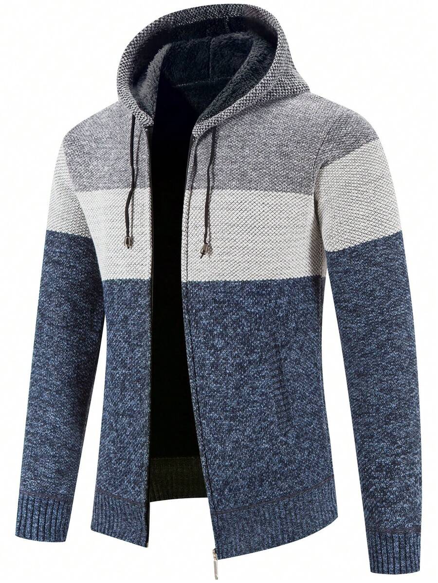 Lars™ | Herrecardigan Med Hætte Og Termofor