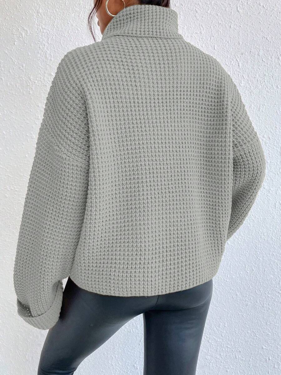 Sofie™ | Oversize Rullekrave-Sweater Med Statement-Ærmer