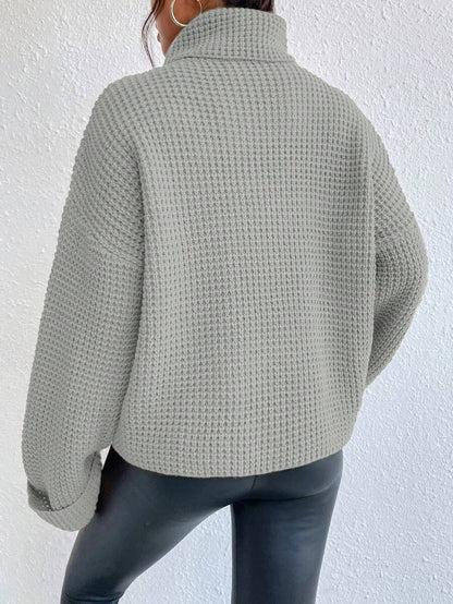 Sofie™ | Oversize Rullekrave-Sweater Med Statement-Ærmer