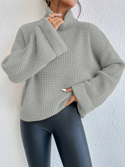 Sofie™ | Oversize Rullekrave-Sweater Med Statement-Ærmer
