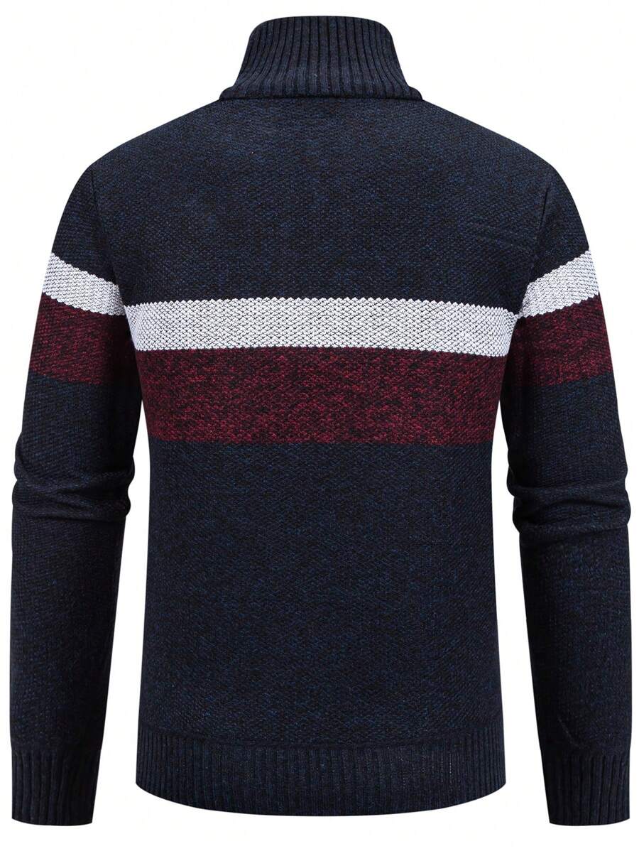 Noah™ | Varm Herretrøje Med Stribet Vinterdesign