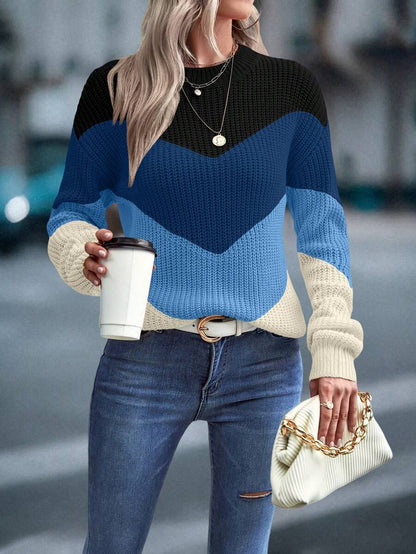 Lina™ | Striktrøje Med Chevron-Mønster