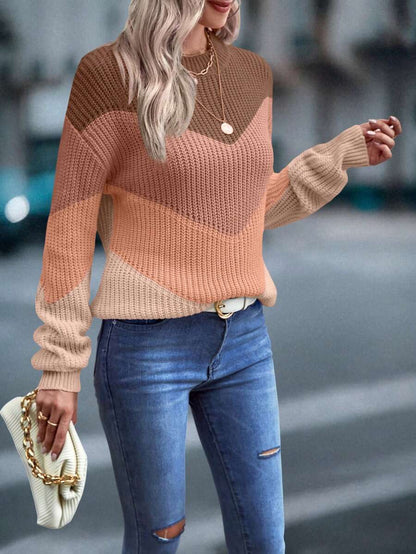 Lina™ | Striktrøje Med Chevron-Mønster
