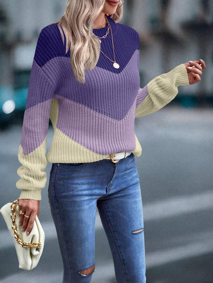 Lina™ | Striktrøje Med Chevron-Mønster
