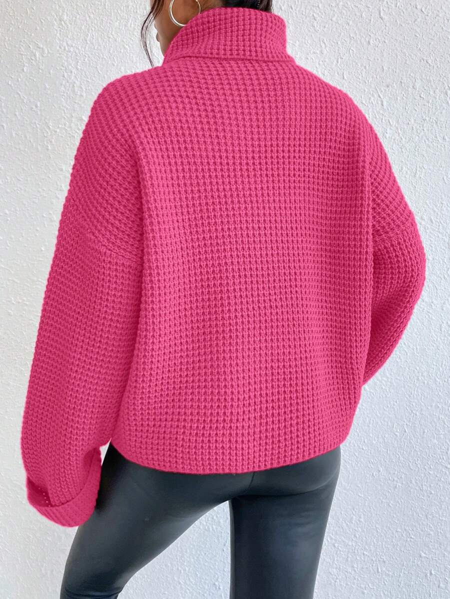 Sofie™ | Oversize Rullekrave-Sweater Med Statement-Ærmer