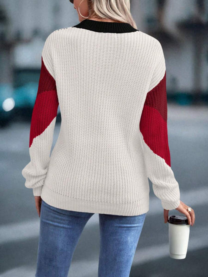 Lina™ | Striktrøje Med Chevron-Mønster