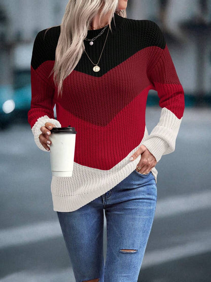 Lina™ | Striktrøje Med Chevron-Mønster