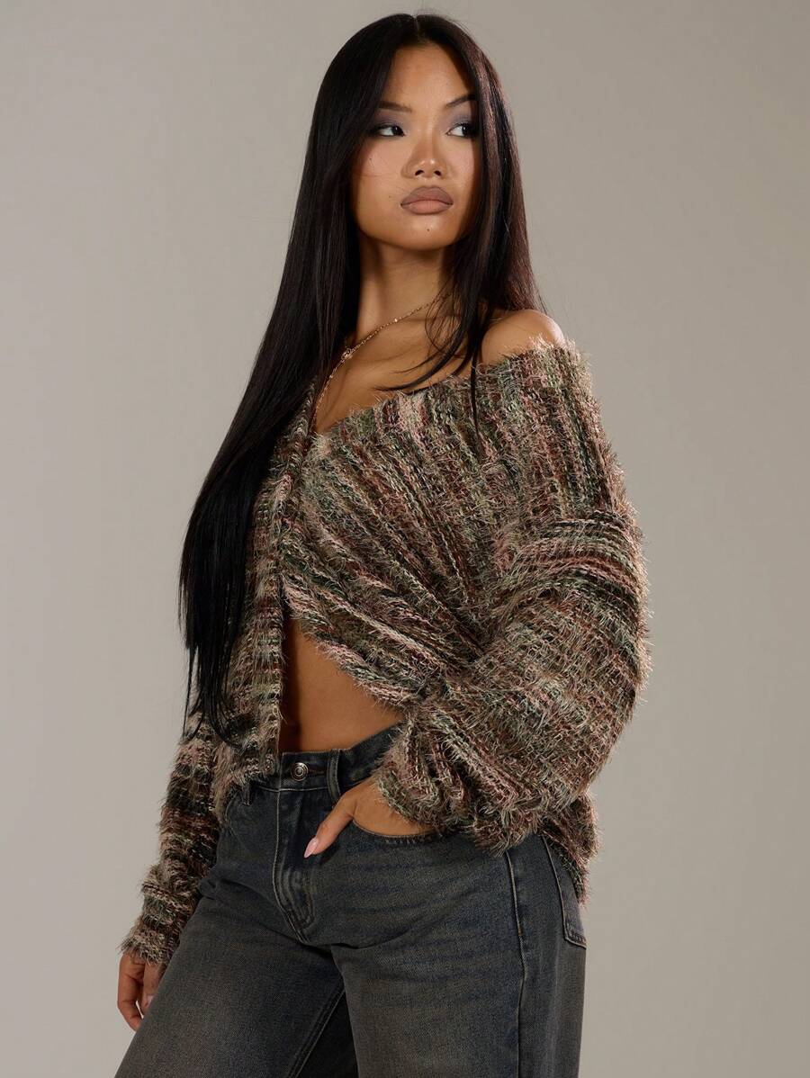 Luna™ | Oversized Cardigan Med Tekstur