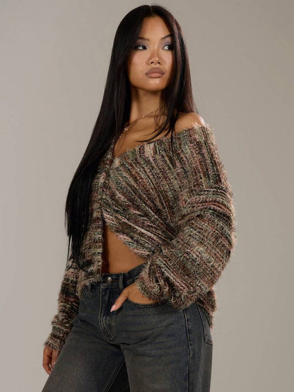 Luna™ | Oversized Cardigan Med Tekstur