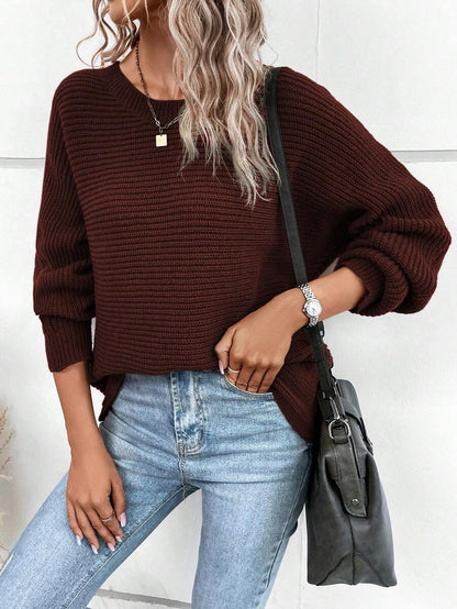 Noa™ | Striktrøje Med Knapdetaljer Bagpå