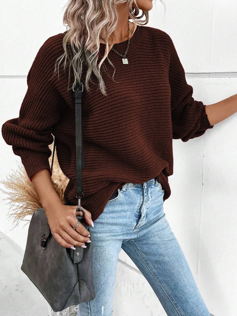 Noa™ | Striktrøje Med Knapdetaljer Bagpå