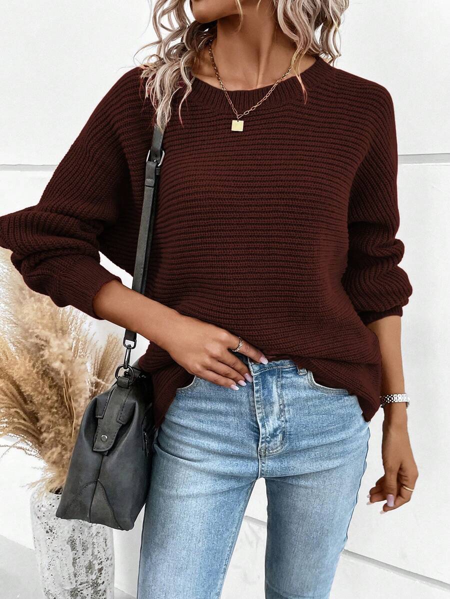 Noa™ | Striktrøje Med Knapdetaljer Bagpå