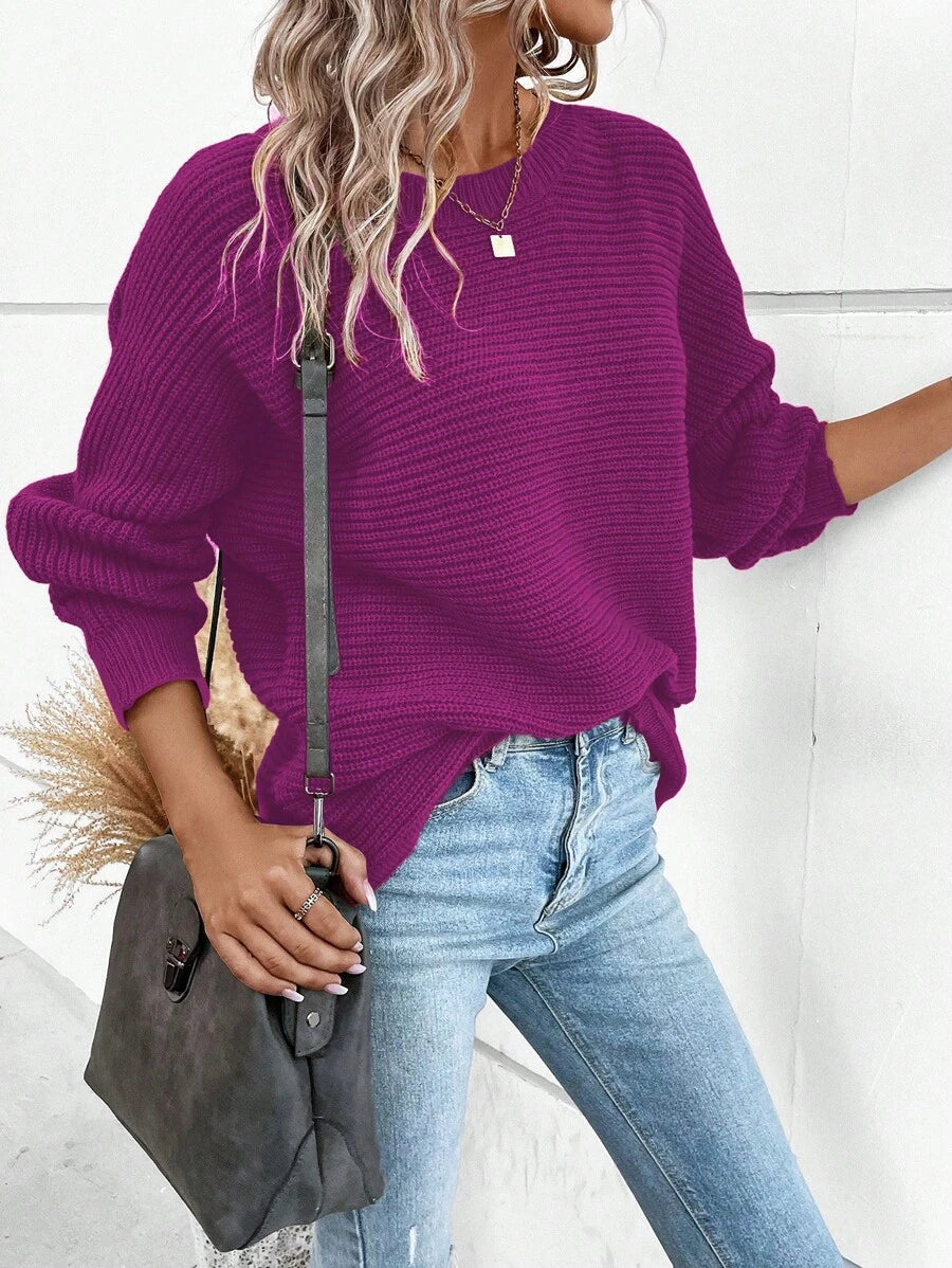 Noa™ | Striktrøje Med Knapdetaljer Bagpå