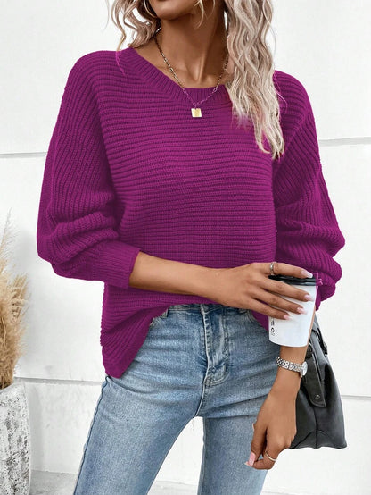 Noa™ | Striktrøje Med Knapdetaljer Bagpå