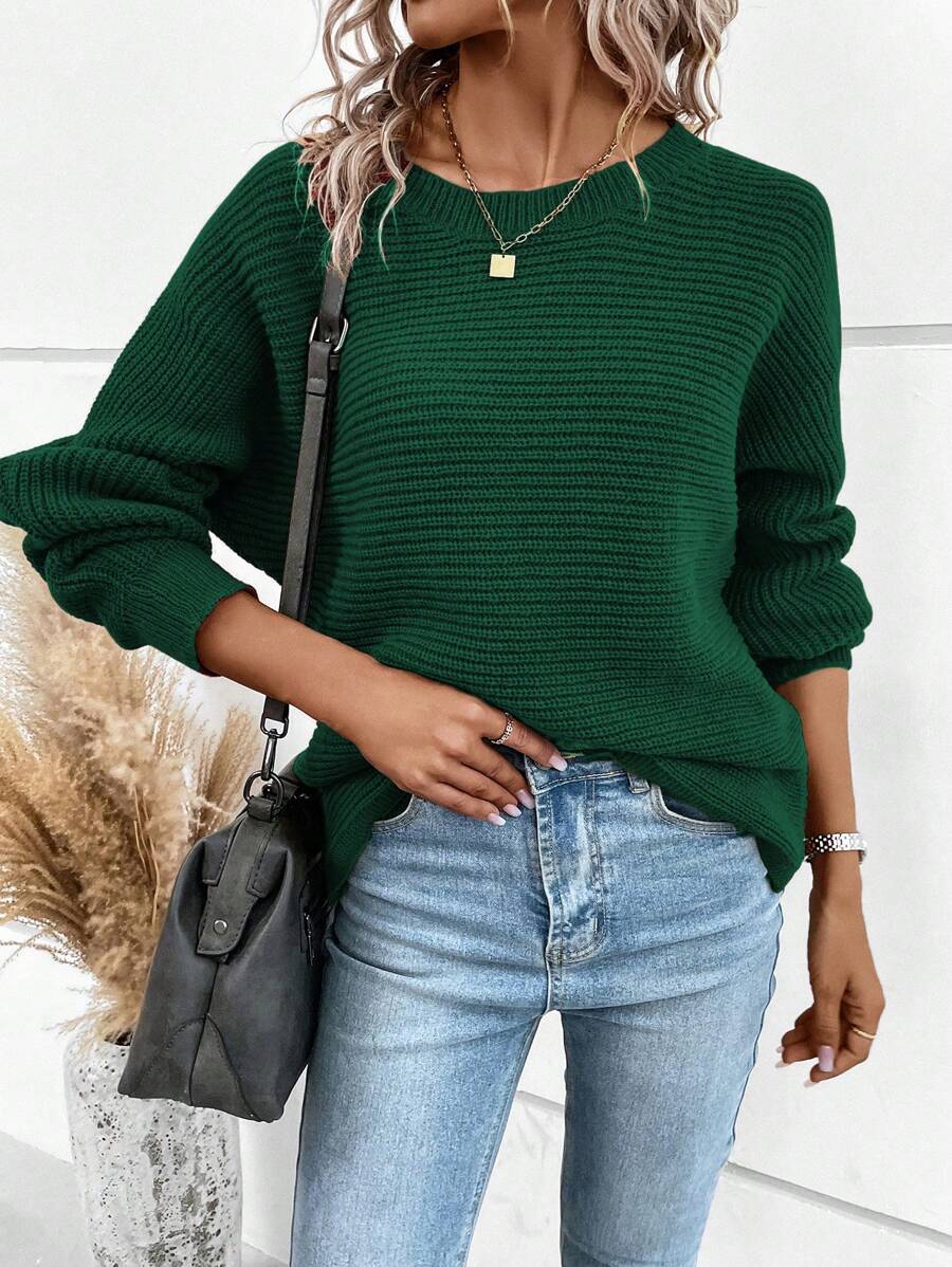 Noa™ | Striktrøje Med Knapdetaljer Bagpå