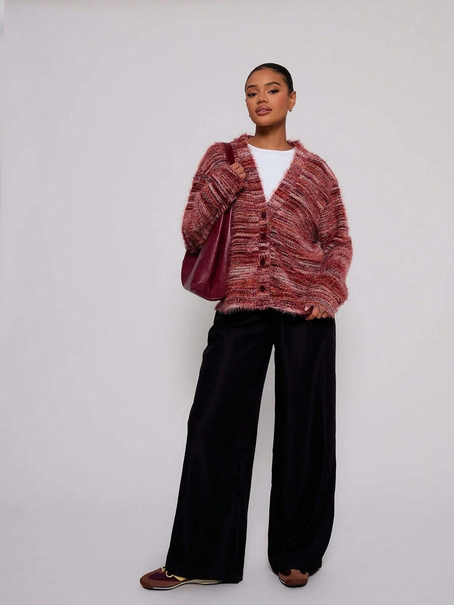 Luna™ | Oversized Cardigan Med Tekstur