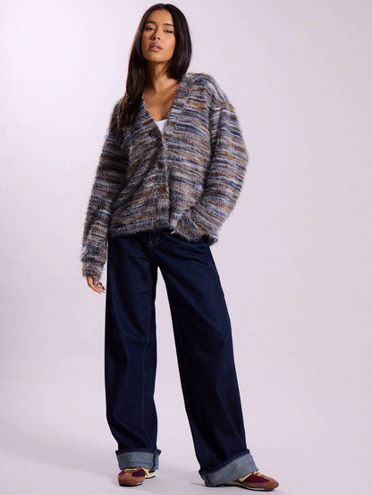 Luna™ | Oversized Cardigan Med Tekstur