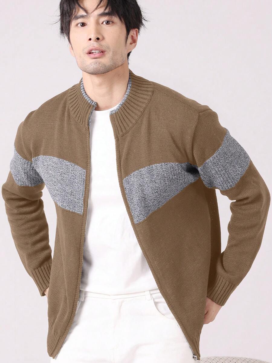 Jan™ | Strikket Herretrøje Med Lynlås