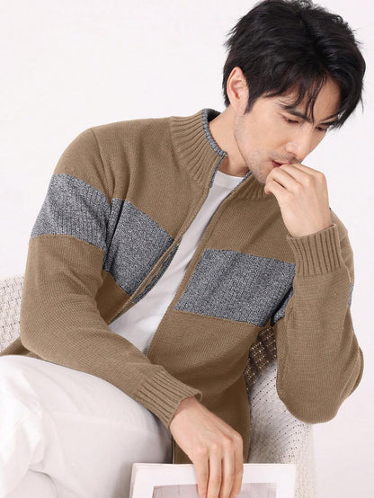 Jan™ | Strikket Herretrøje Med Lynlås