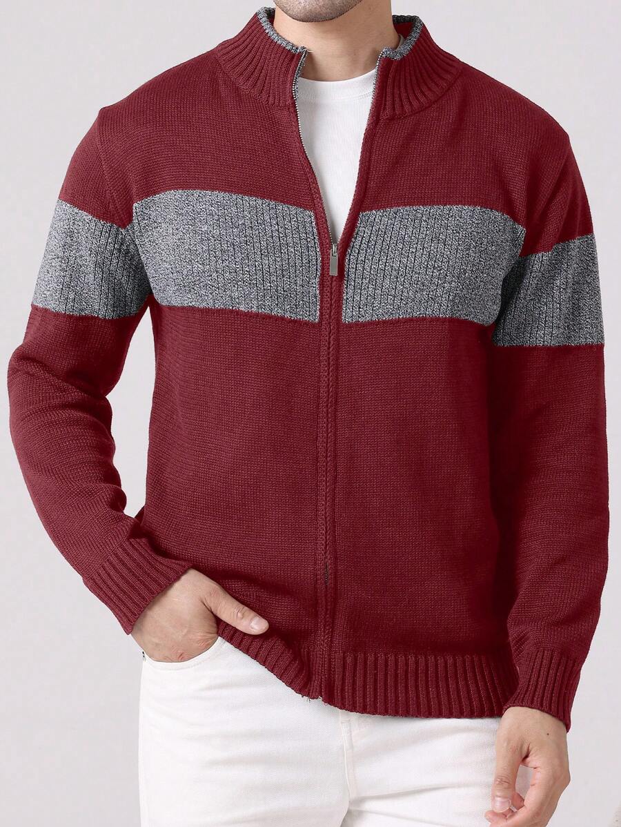 Jan™ | Strikket Herretrøje Med Lynlås