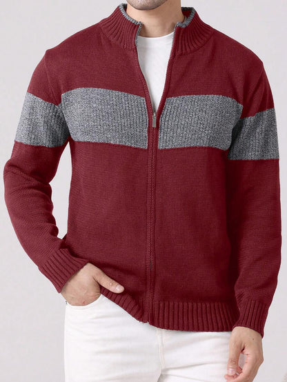 Jan™ | Strikket Herretrøje Med Lynlås