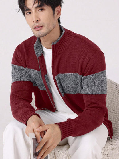Jan™ | Strikket Herretrøje Med Lynlås