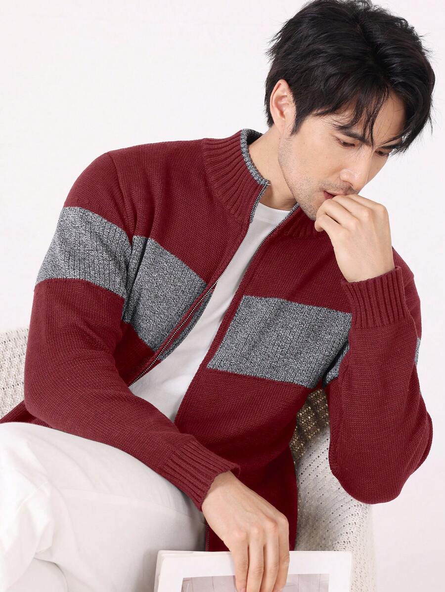 Jan™ | Strikket Herretrøje Med Lynlås