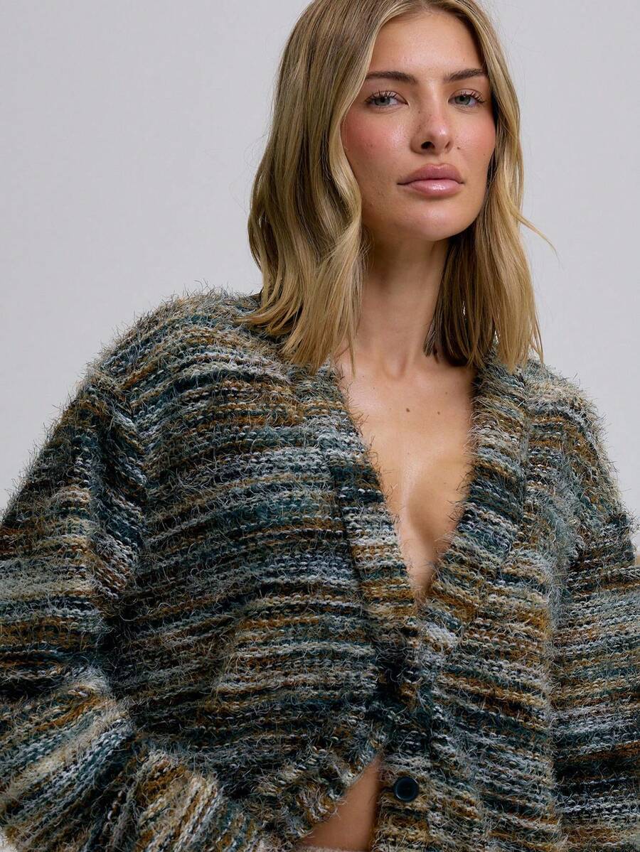 Luna™ | Oversized Cardigan Med Tekstur