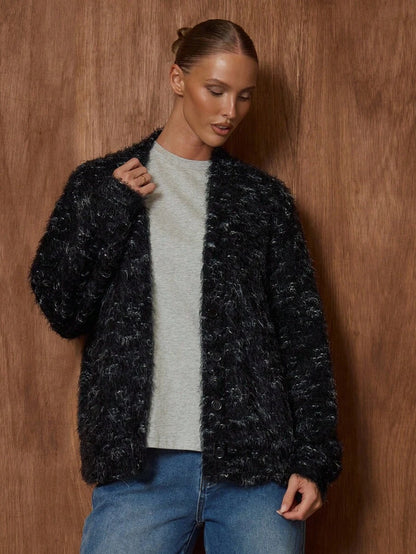 Luna™ | Oversized Cardigan Med Tekstur