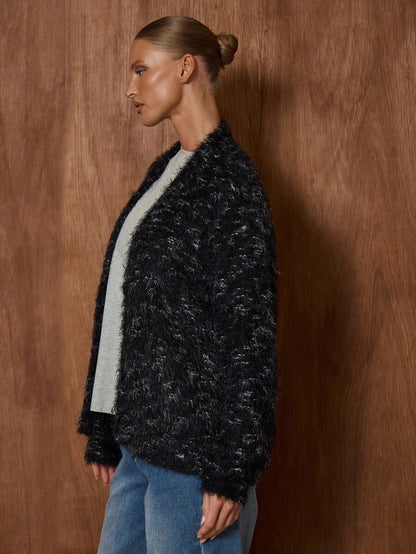 Luna™ | Oversized Cardigan Med Tekstur