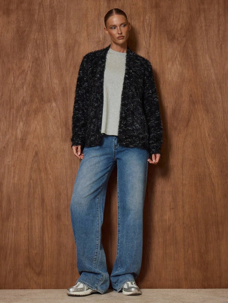 Luna™ | Oversized Cardigan Med Tekstur