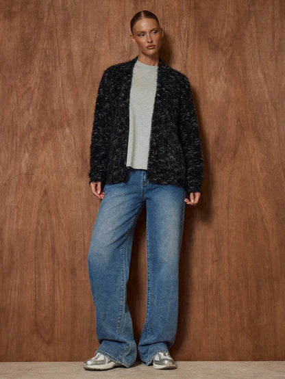Luna™ | Oversized Cardigan Med Tekstur
