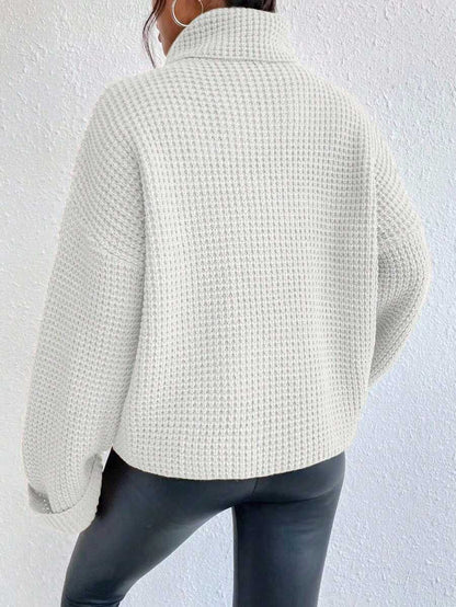 Sofie™ | Oversize Rullekrave-Sweater Med Statement-Ærmer