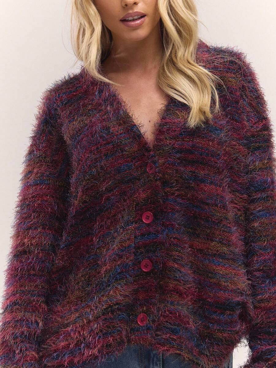 Luna™ | Oversized Cardigan Med Tekstur