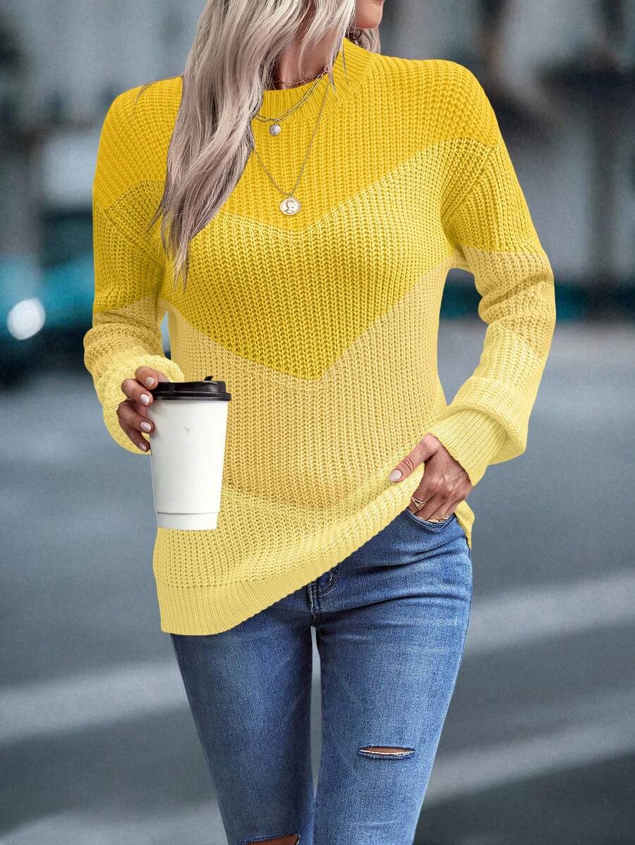 Lina™ | Striktrøje Med Chevron-Mønster