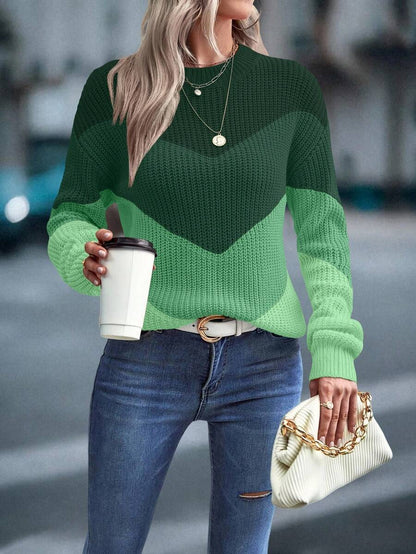 Lina™ | Striktrøje Med Chevron-Mønster