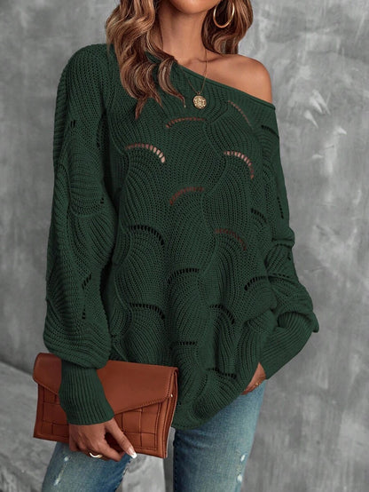 Mira™ | Striktrøje Med Bølgemønster Og Åben Struktur
