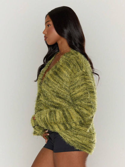 Luna™ | Oversized Cardigan Med Tekstur