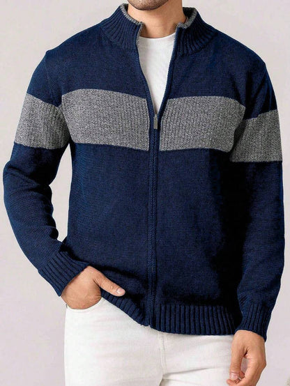 Jan™ | Strikket Herretrøje Med Lynlås