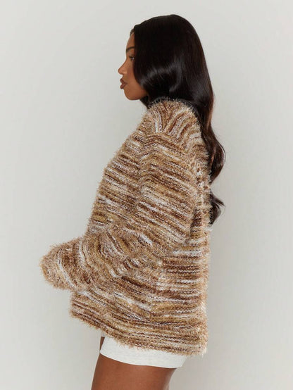 Luna™ | Oversized Cardigan Med Tekstur
