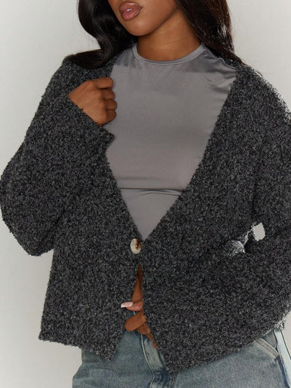 Luna™ | Oversized Cardigan Med Tekstur