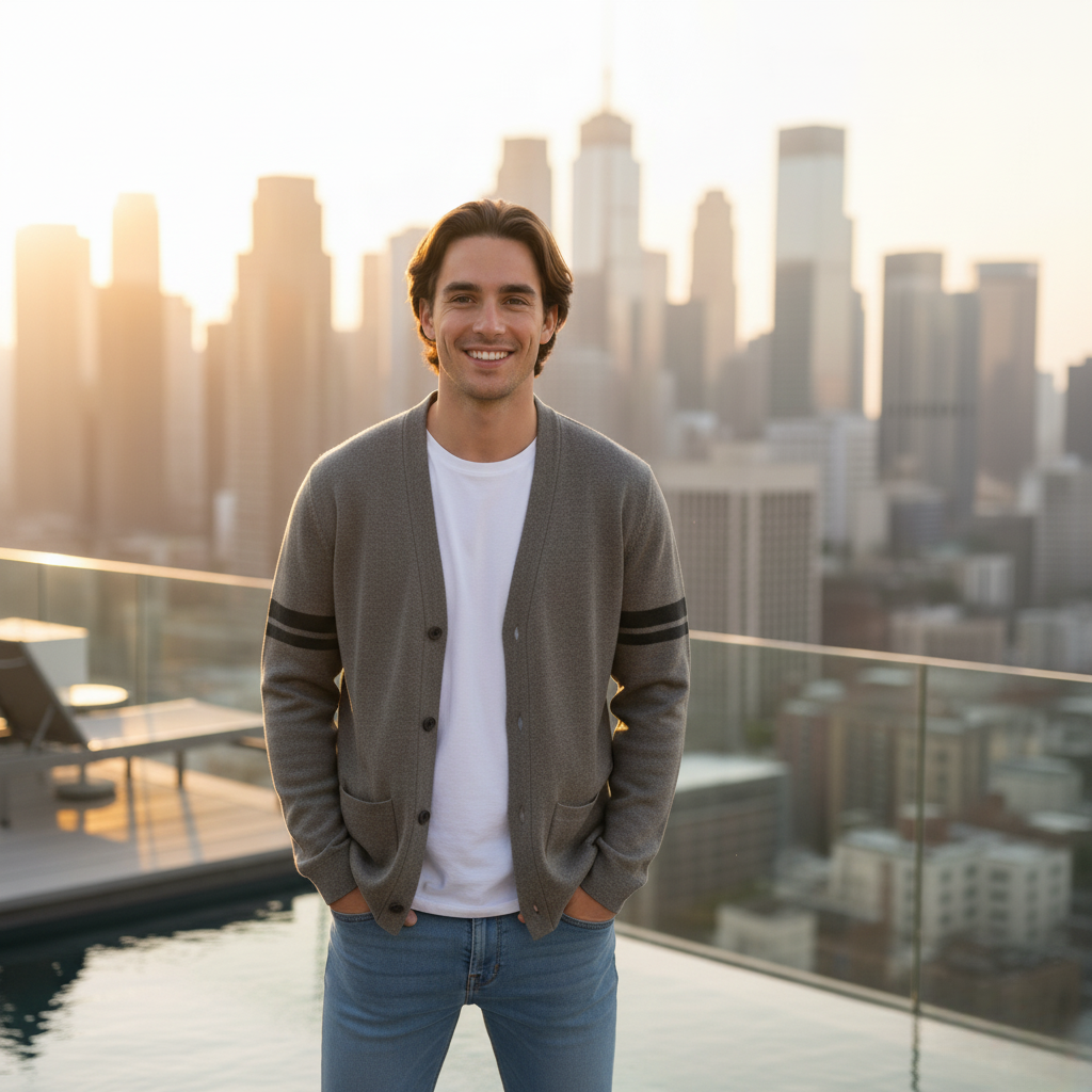 Seba™ | Stribet Cardigan