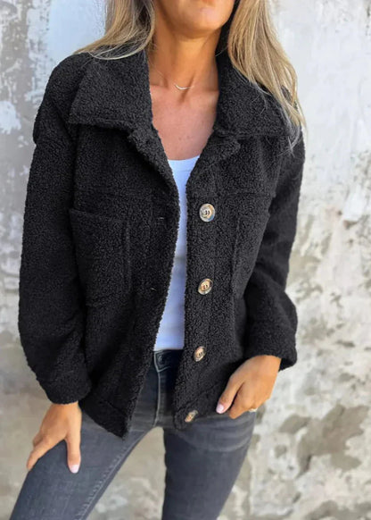 Katia™ | Blød Fleecejakke Med Knapper