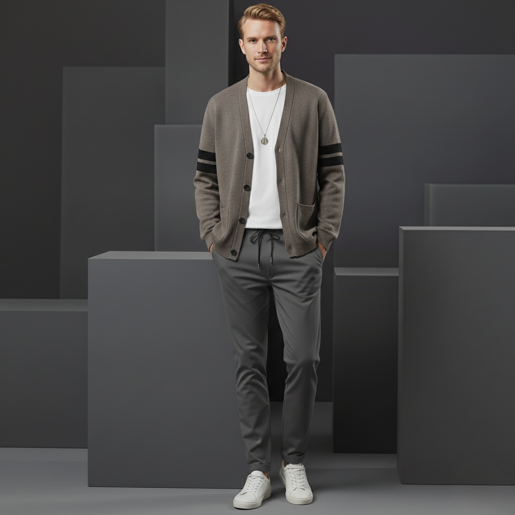 Seba™ | Stribet Cardigan