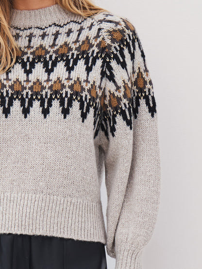 Alena™ | Behagelig Mønstertrøje