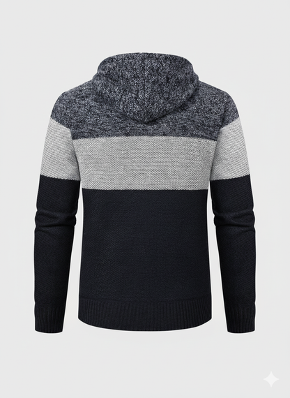 Lars™ | Herrecardigan Med Hætte Og Termofor