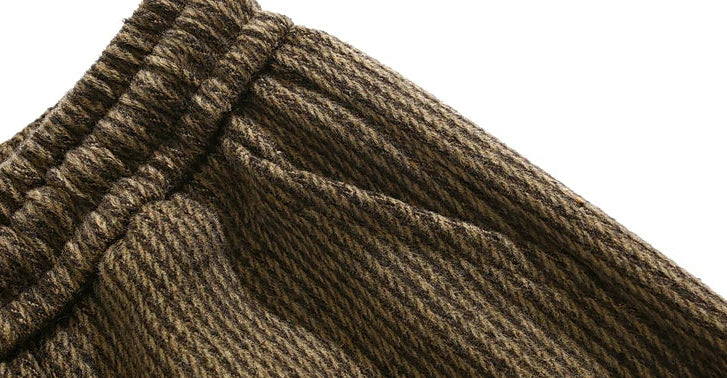 Corduroy™ | Loungebukser Med Ribstrikket Talje