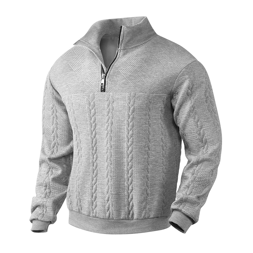 Henry™ | Premium Sweatshirt Med Kvart Lynlås