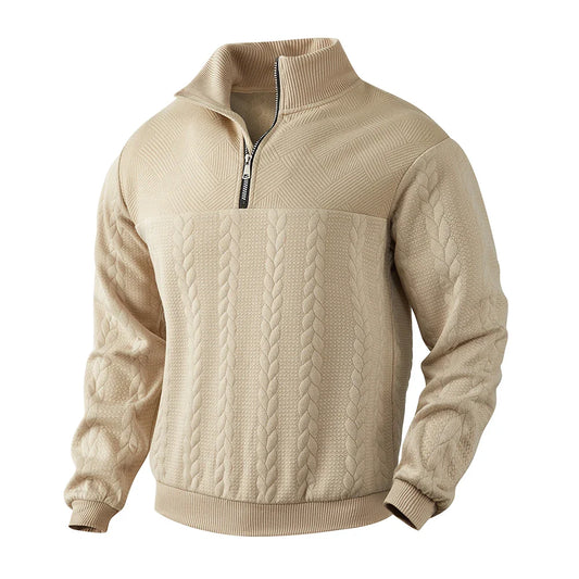 Henry™ | Premium Sweatshirt Med Kvart Lynlås
